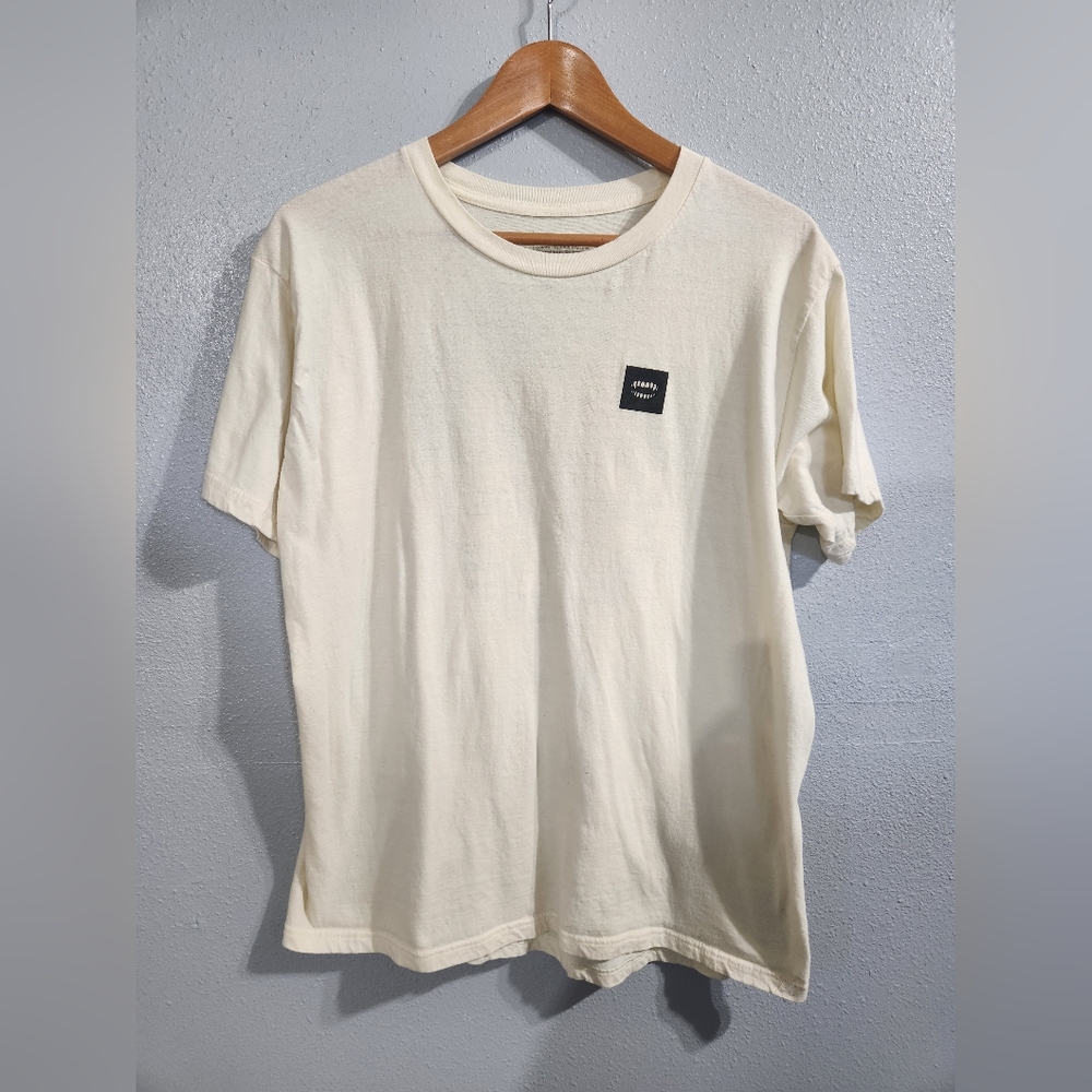 Chomp SUNSET UNDEAD Classic Cream Short Sleeve Tee LARGE men's 100% Cotton New